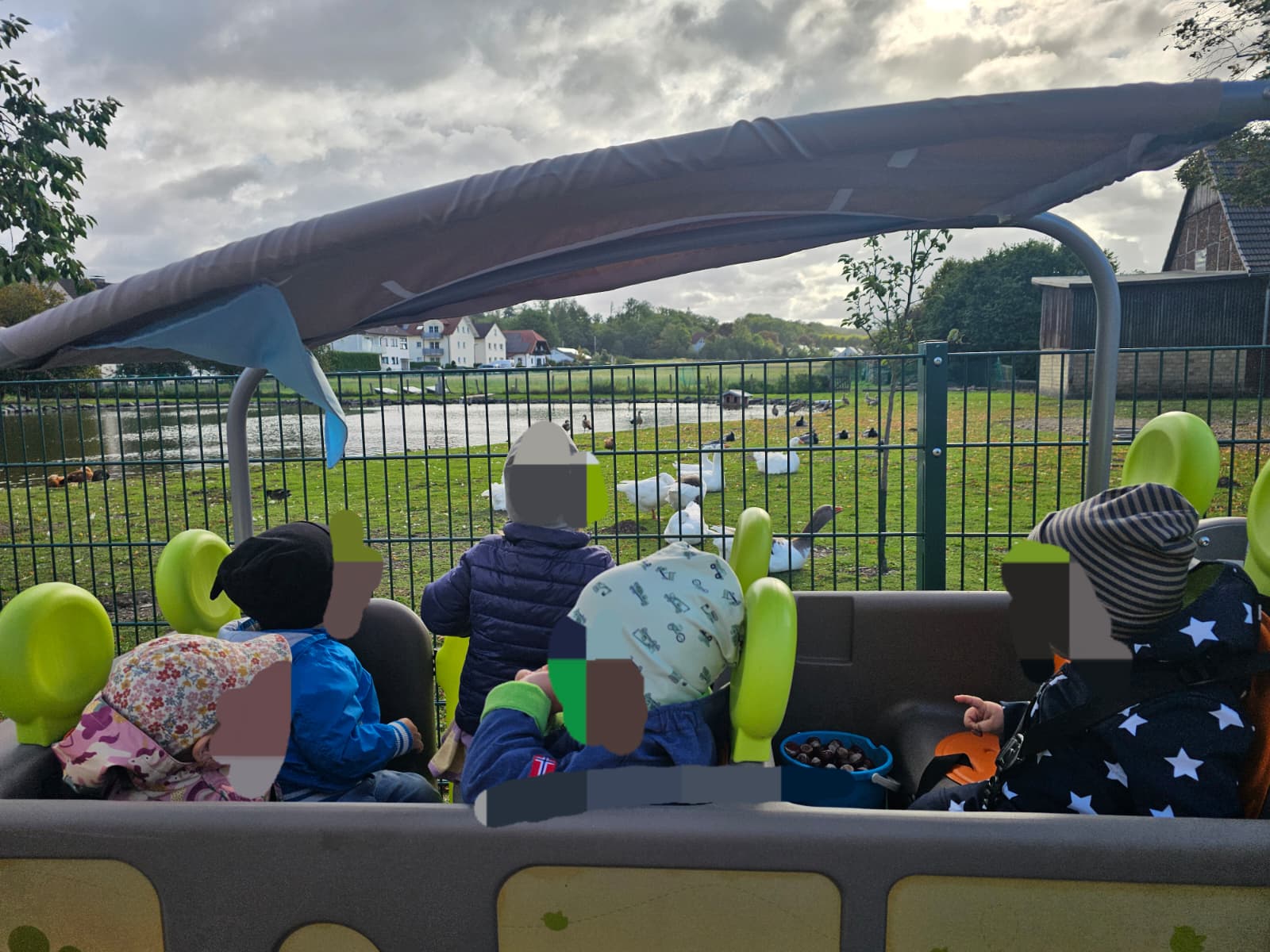 Ausflug – die Kinder beobachten die Natur